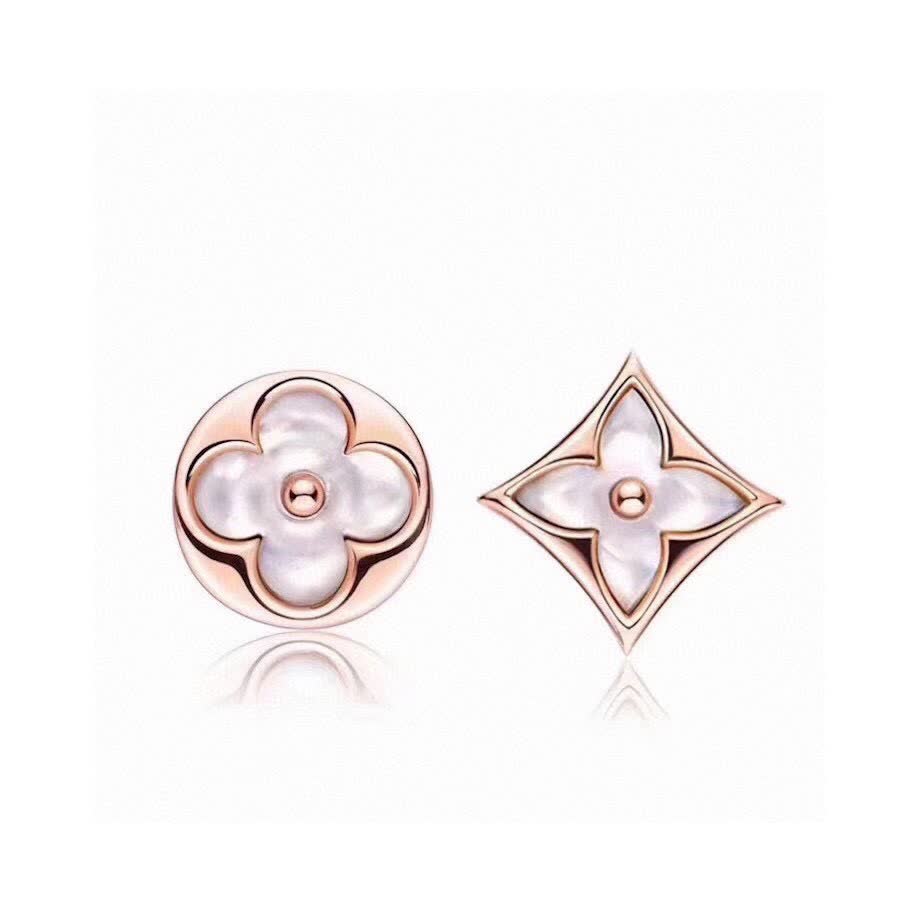 Louis Vuitton Pink Gold and Pearl Earrings Louis Vuitton Pink Gold and Pearl Earrings